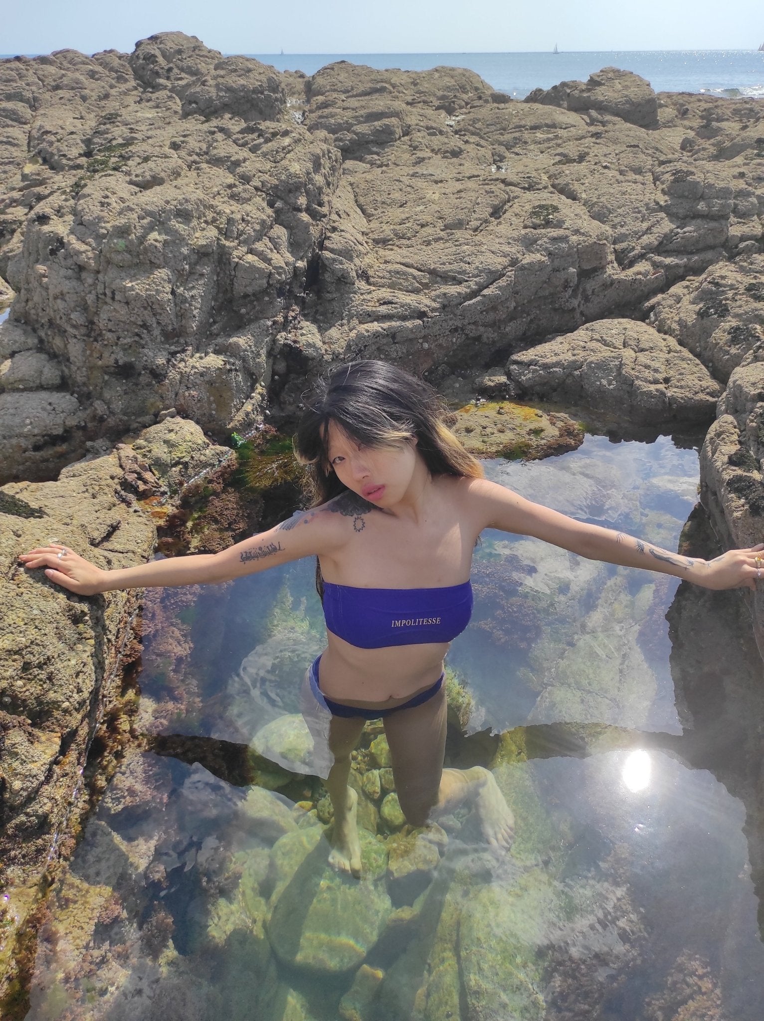 IMPOLITESSE BIKINI BOTTOMS BLUE LAGOON - IMPOLITESSE