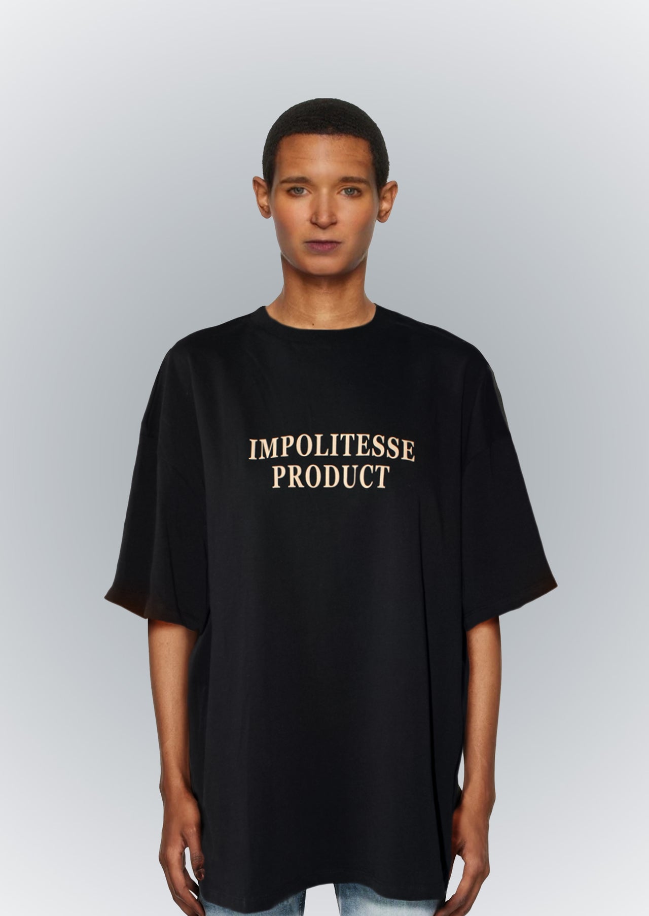 BLACK IMPOLITESSE PRODUCT T-SHIRT - IMPOLITESSE
