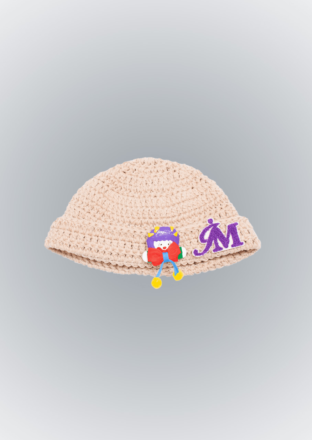 BEIGE CLOWN KNIT CAP - IMPOLITESSE