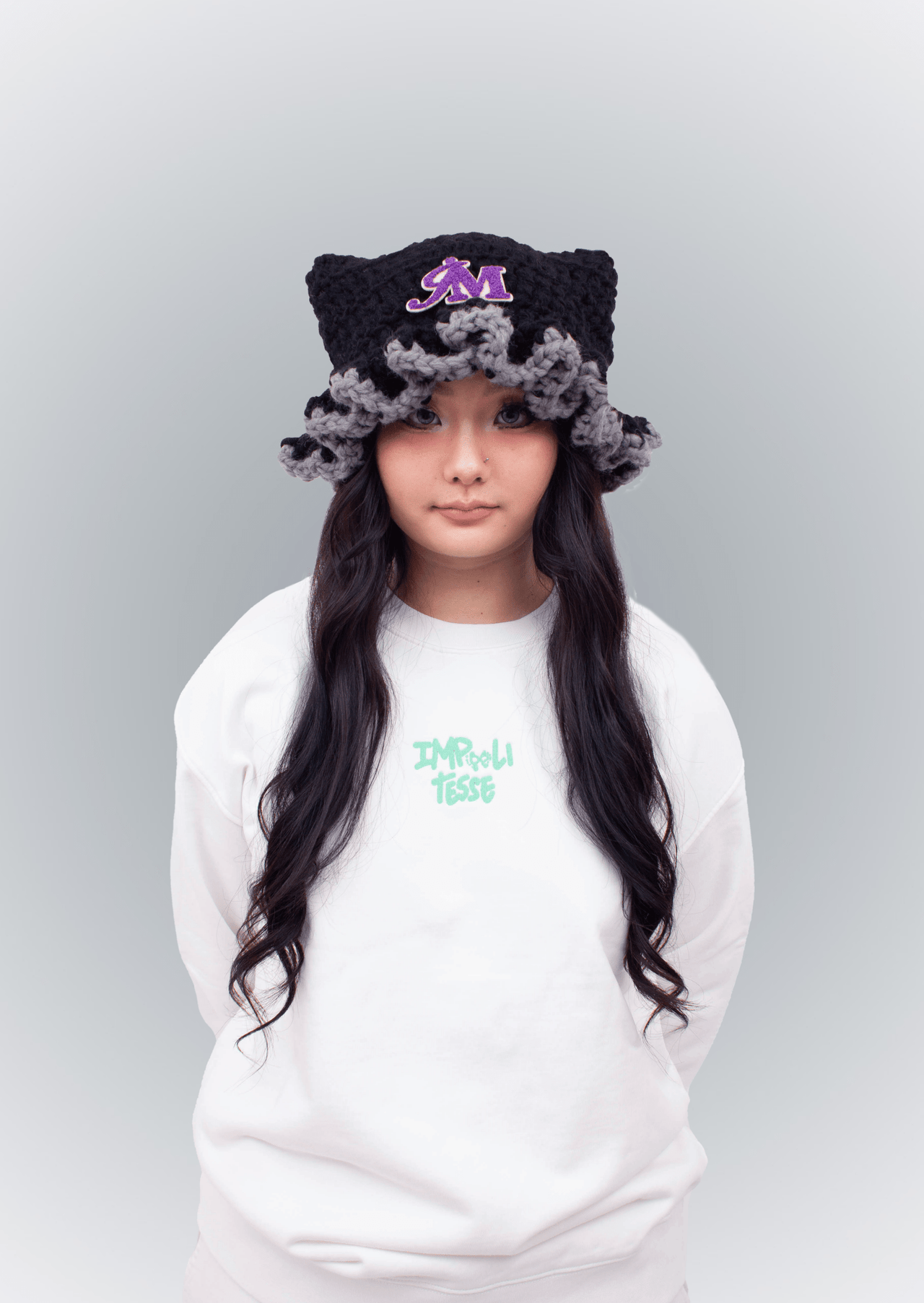 BLACK IMPOLICATESSE KNIT CAP - IMPOLITESSE