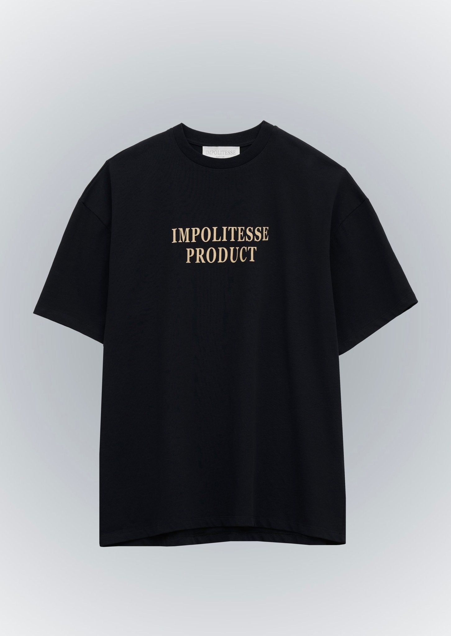 BLACK IMPOLITESSE PRODUCT T-SHIRT - IMPOLITESSE