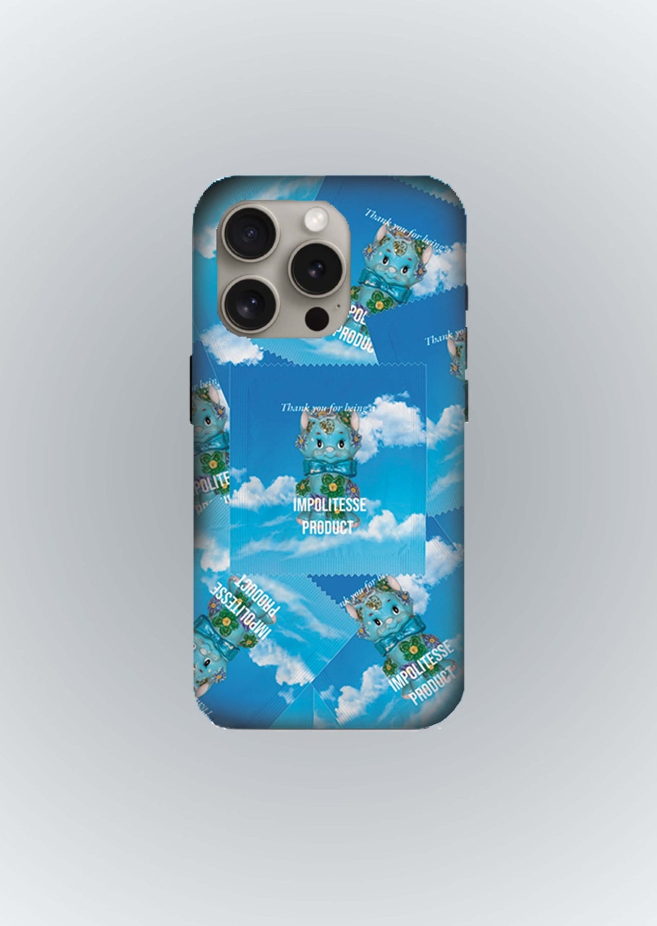 BLUE IMPOLICATESSE PHONE CASE - IMPOLITESSE